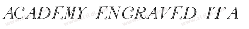 ACADEMY ENGRAVED ITA字体转换